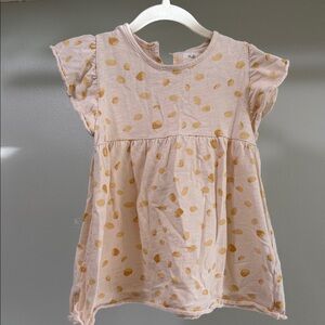 Adorable Kids Dress with Gold Dots